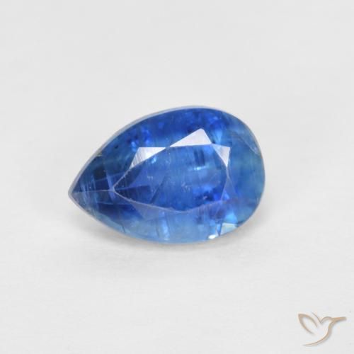 0.89ct Natural Bright Blue Kyanite, Pear Shape, SI
