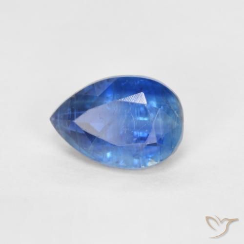 0.89 ct Blue Kyanite Stone, Natural Kyanite in Pear Facet Shape for Sale