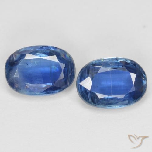 2.06 ct Blue Kyanite, 7.2 x 5.1 mm Oval Cut From Nepal, Photo A