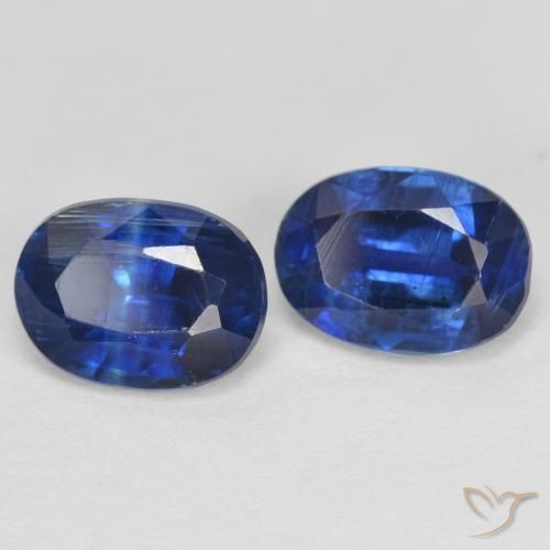 2.07 ctw Blue Kyanite Stones, Natural Kyanite in Oval Facet Shape for Sale