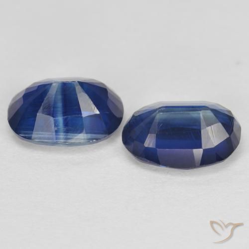 Kyanite Gemstones in 7 x 5 mm (calibrated) Size for Sale, Kyanite Stones in Egyptian Blue Color