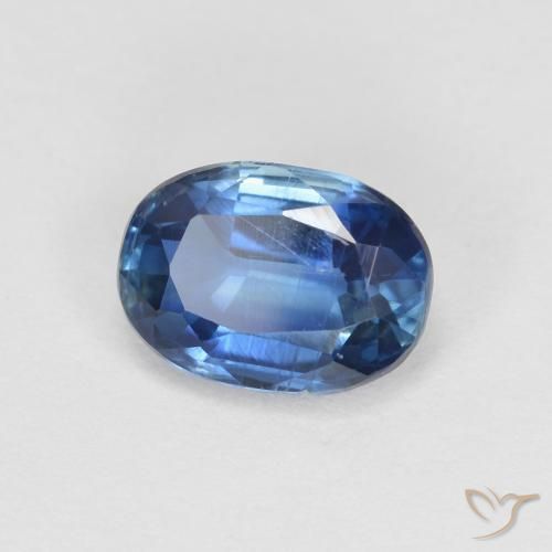 1.18 ct Blue Kyanite Stone, Natural Kyanite in Oval Facet Shape for Sale