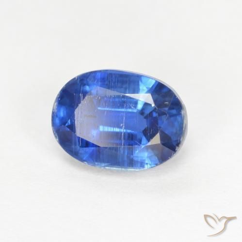 1.31 ct Blue Kyanite Stone, Natural Kyanite in Oval Facet Shape for Sale