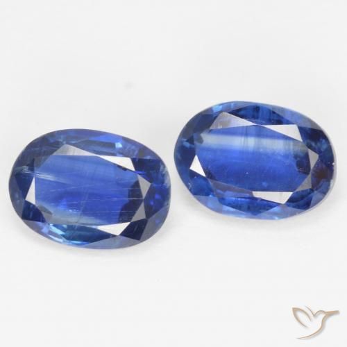 2.08 ctw Blue Kyanite Stones, Natural Kyanite in Oval Facet Shape for Sale