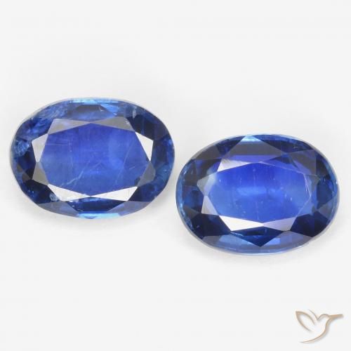 1.99 ct Blue Kyanite, 7.1 x 5.2 mm Oval Cut From Nepal, Photo A