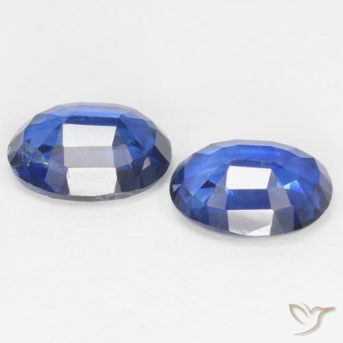 Kyanite Gemstones in 7.1 x 5.2 mm Size for Sale, Kyanite Stones in Deep Blue Color