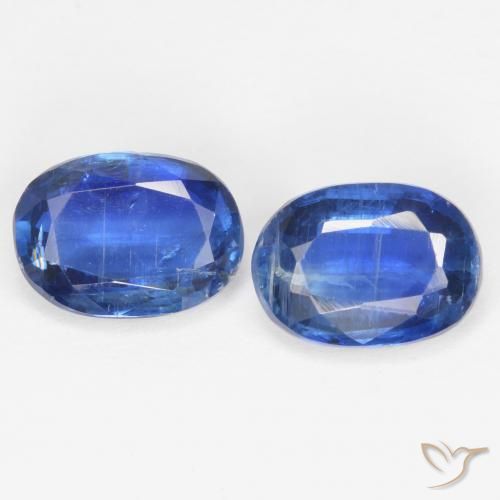 1.97 ct Blue Kyanite, 7.1 x 5.2 mm Oval Cut From Nepal, Photo A