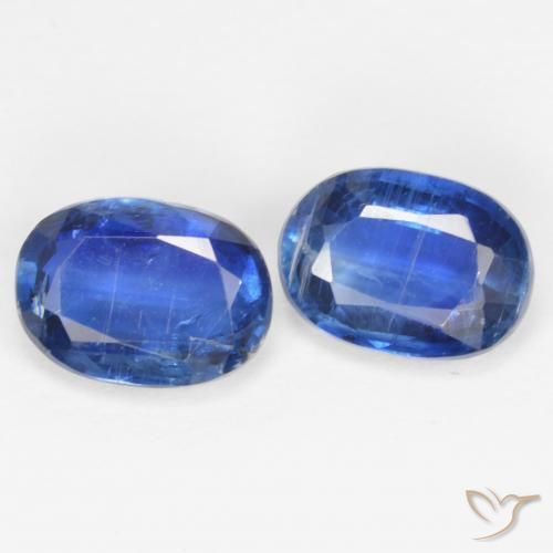 1.97 ctw Blue Kyanite Stones, Natural Kyanite in Oval Facet Shape for Sale