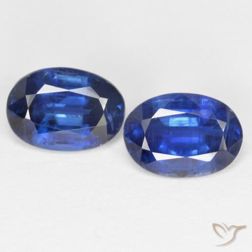 1.85 ct Blue Kyanite, 7.1 x 5.1 mm Oval Cut From Nepal, Photo A