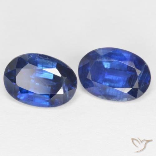 1.85 ctw Blue Kyanite Stones, Natural Kyanite in Oval Facet Shape for Sale