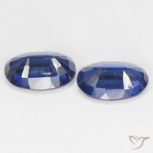 Kyanite Gemstones in 7 x 5 mm (calibrated) Size for Sale, Kyanite Stones in Dark Blue Color