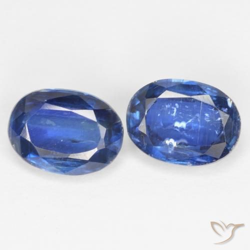 2.22 ctw Blue Kyanite Stones, Natural Kyanite in Oval Facet Shape for Sale