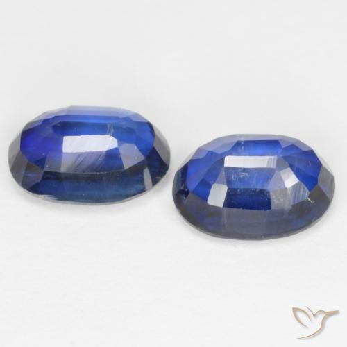 Kyanite Gemstones in 7 x 5 mm (calibrated) Size for Sale, Kyanite Stones in Deep Blue Color