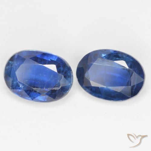2.16 ctw Blue Kyanite Stones, Natural Kyanite in Oval Facet Shape for Sale