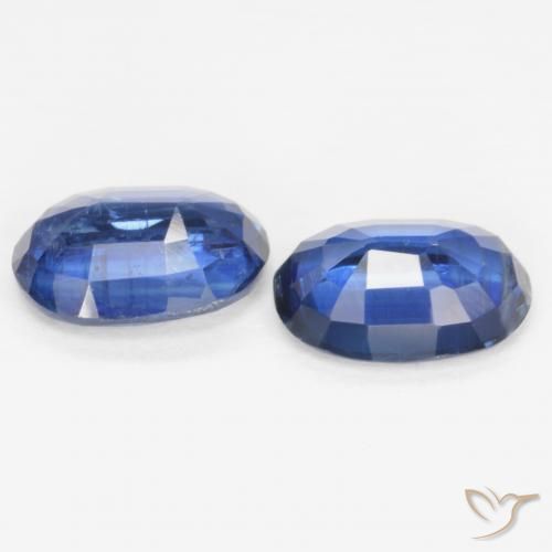 Kyanite Gemstones in 7 x 5 mm (calibrated) Size for Sale, Kyanite Stones in Navy Blue Color