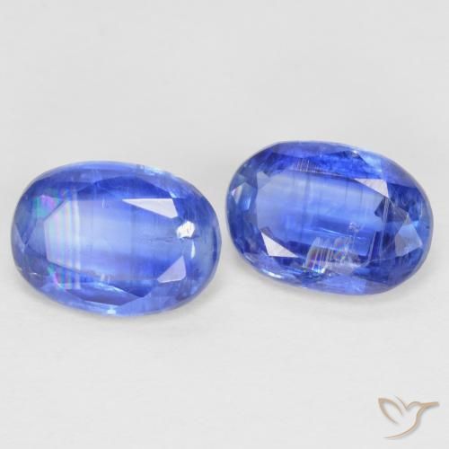 2.07 ctw Blue Kyanite Stones, Natural Kyanite in Oval Facet Shape for Sale