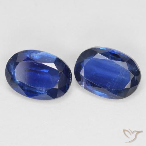 1.98 ctw Blue Kyanite Stones, Natural Kyanite in Oval Facet Shape for Sale
