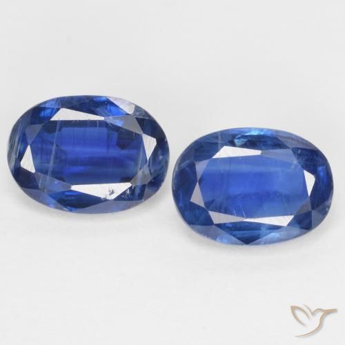 2.11ctw Natural Dark Blue Kyanite, Oval, SI