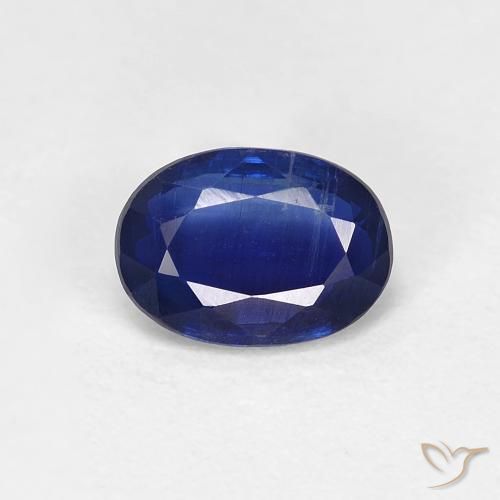 0.96ct Natural Royal Blue Kyanite, Oval, VS