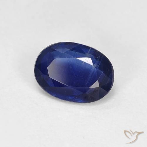 0.96 ct Blue Kyanite Stone, Natural Kyanite in Oval Facet Shape for Sale