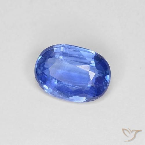 0.84 ct Blue Kyanite Stone, Natural Kyanite in Oval Facet Shape for Sale