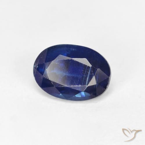 0.97 ct Blue Kyanite Stone, Natural Kyanite in Oval Facet Shape for Sale