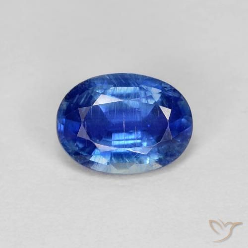 1.02ct Natural Navy Blue Kyanite, Oval, VS