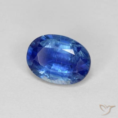 1.02 ct Blue Kyanite Stone, Natural Kyanite in Oval Facet Shape for Sale