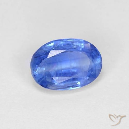 1.04 ct Blue Kyanite Stone, Natural Kyanite in Oval Facet Shape for Sale
