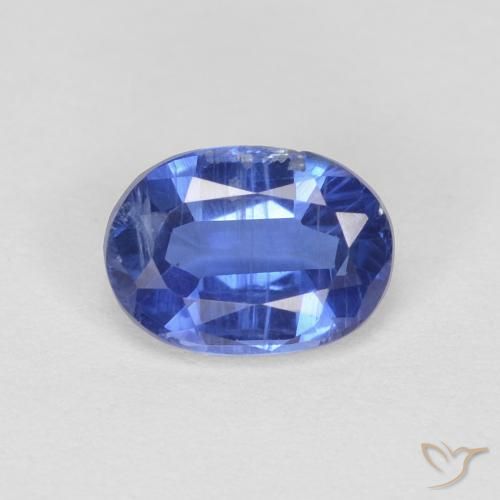 1.11 ct Blue Kyanite, 7.2 x 5.2 mm Oval Cut From Nepal, Photo A