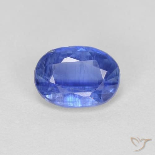 0.96ct Natural Navy Blue Kyanite, Oval, VS-SI