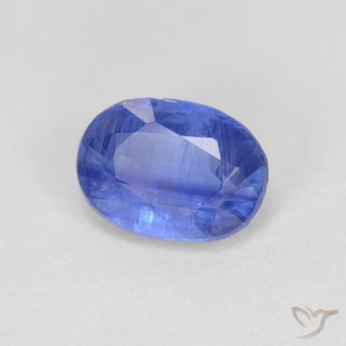 0.96 ct Blue Kyanite Stone, Natural Kyanite in Oval Facet Shape for Sale