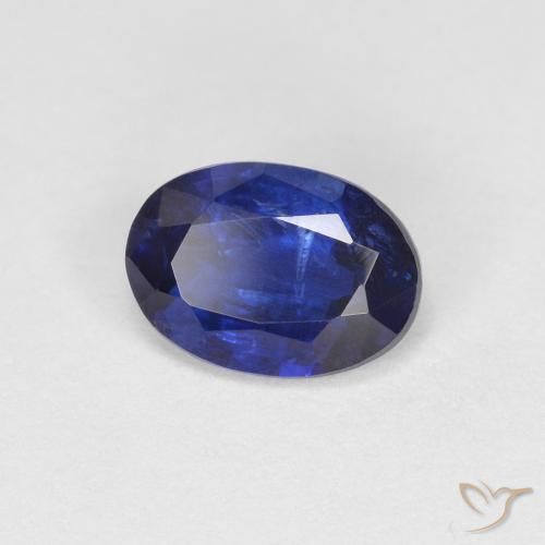 0.88 ct Blue Kyanite Stone, Natural Kyanite in Oval Facet Shape for Sale