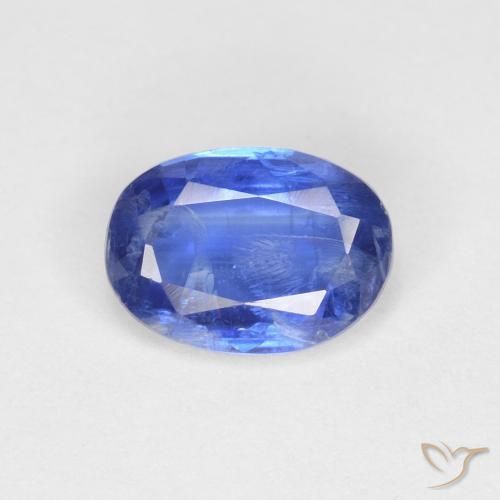 0.97ct Natural Dark Blue Kyanite, Oval, VS-SI