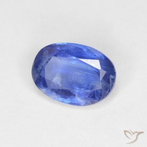 0.97 ct Blue Kyanite Stone, Natural Kyanite in Oval Facet Shape for Sale