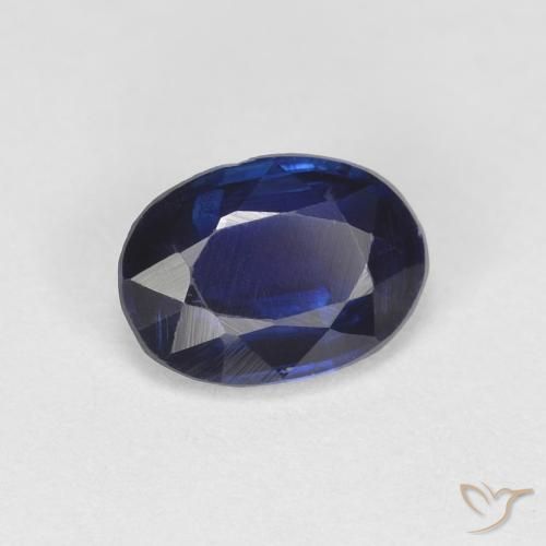 0.98 ct Blue Kyanite Stone, Natural Kyanite in Oval Facet Shape for Sale