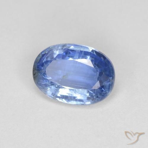 0.89 ct Blue Kyanite Stone, Natural Kyanite in Oval Facet Shape for Sale