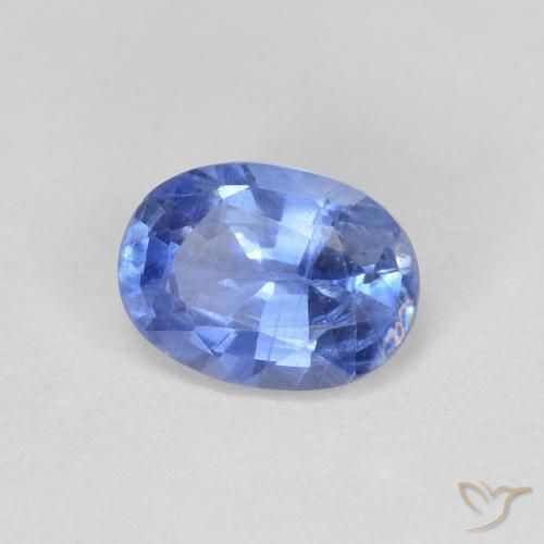 0.89 ct Blue Kyanite Stone, Natural Kyanite in Oval Facet Shape for Sale