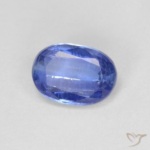 1.08 ct Blue Kyanite Stone, Natural Kyanite in Oval Facet Shape for Sale