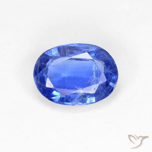 0.95ct Natural Deep Azure Blue Kyanite, Oval, SI