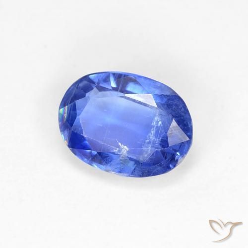 0.95 ct Blue Kyanite Stone, Natural Kyanite in Oval Facet Shape for Sale