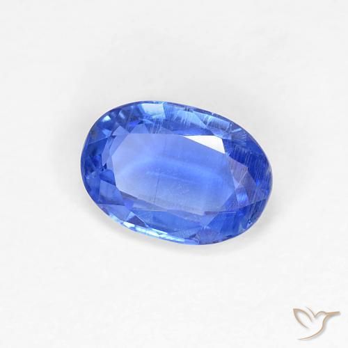 0.84 ct Blue Kyanite Stone, Natural Kyanite in Oval Facet Shape for Sale