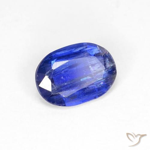 0.83 ct Blue Kyanite Stone, Natural Kyanite in Oval Facet Shape for Sale