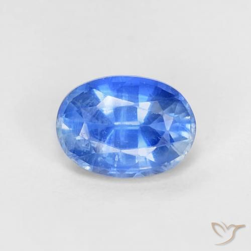 1.17ct Natural Deep Azure Blue Kyanite, Oval, VS