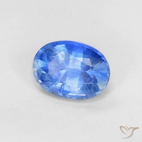 1.17 ct Blue Kyanite Stone, Natural Kyanite in Oval Facet Shape for Sale