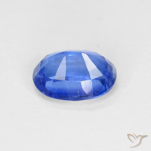 Kyanite Gemstone in 7.1 x 5.2 mm Size for Sale, Kyanite Stone in Deep Azure Blue Color