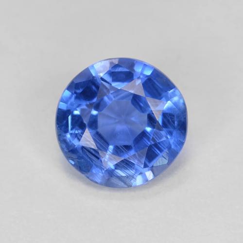 1.06 ct Blue Kyanite Gemstone, Kyanite Gem in Round Facet Shape for Sale.