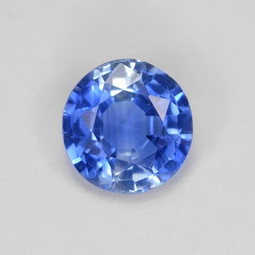 0.80 ct Blue Kyanite Gemstone, Kyanite Gem in Round Facet Shape for Sale.