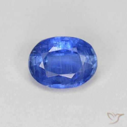1.09ct Natural Deep Blue Kyanite, Oval, SI