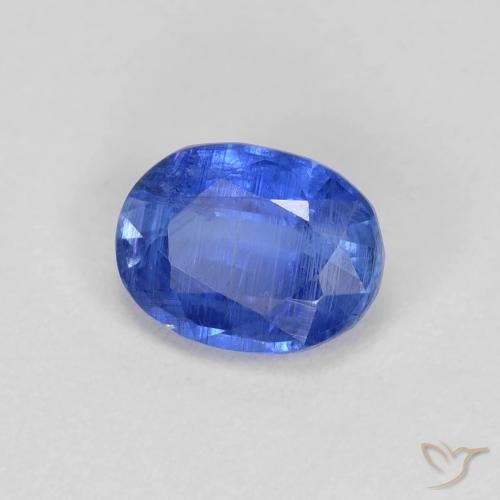 1.09 ct Blue Kyanite Stone, Natural Kyanite in Oval Facet Shape for Sale